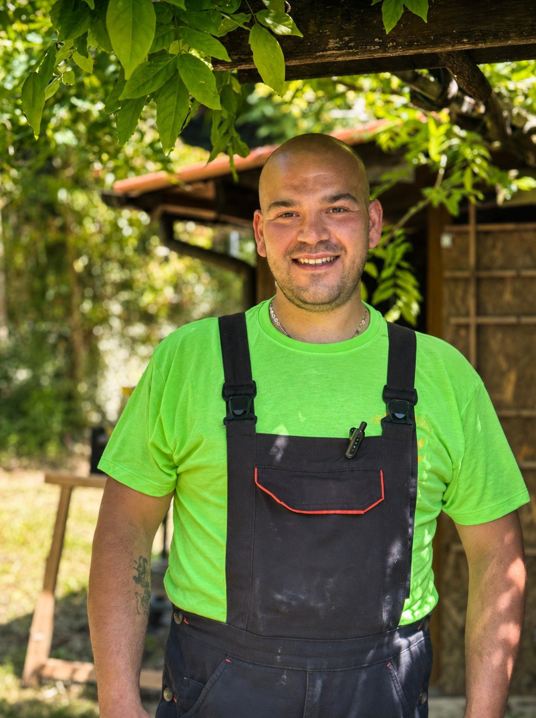 Foto di Francesco a lavoro